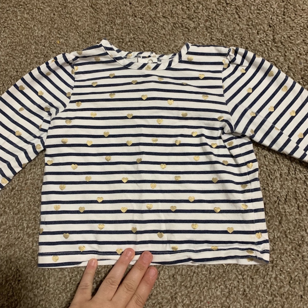 Little me striped top